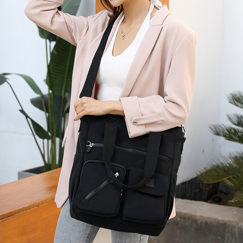 Nylon Simple Large Capacity Portable Messenger Bag