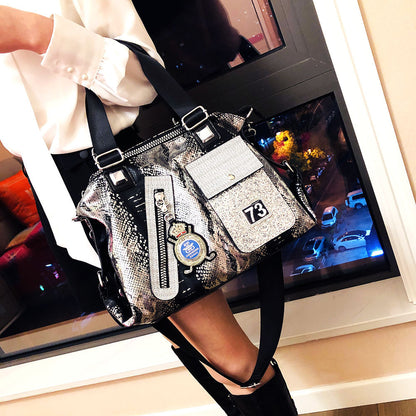 personalized diamond soft leather cross body bag