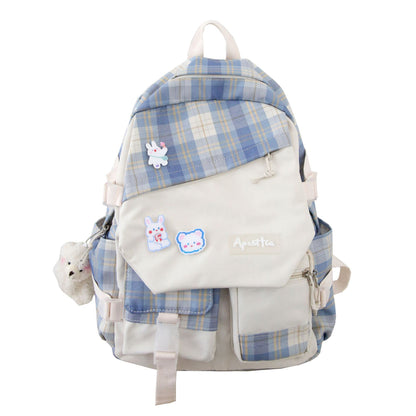 korean version of tooling student backpack water repellent and large capacity