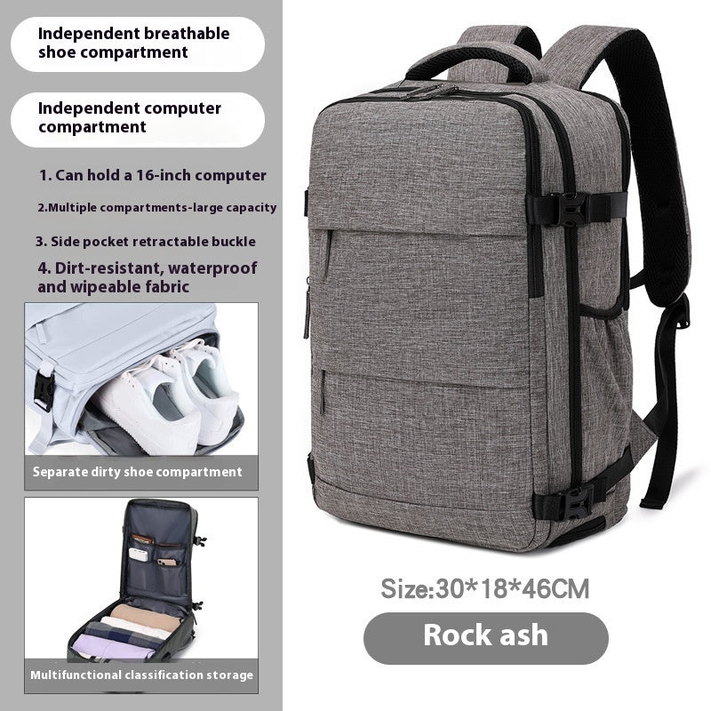large capacity mens backpack lightweight short trip