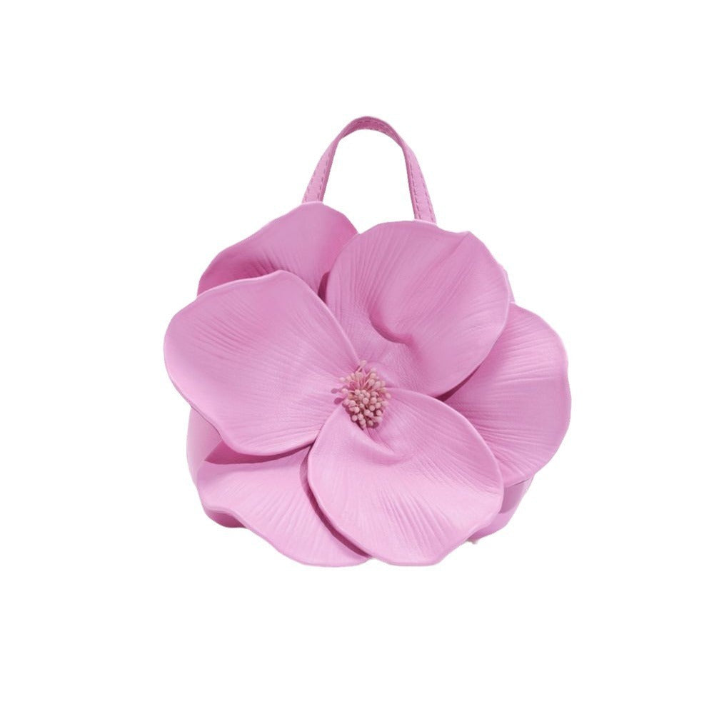 french style petal flower tote bag one shoulder crossbody