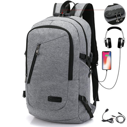 student backpack usb charging teenagers