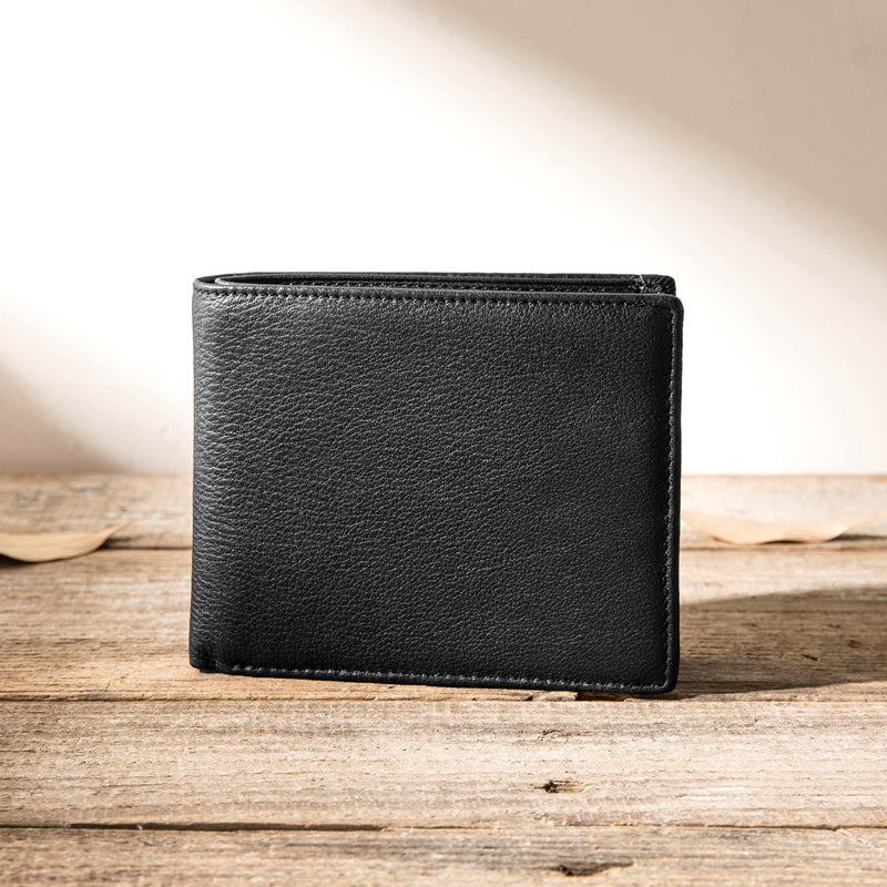 mens multifunctional old handmade genuine leather wallet