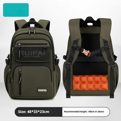 Junior High School Student Protective Spine Burden Reduction Schoolbag Female