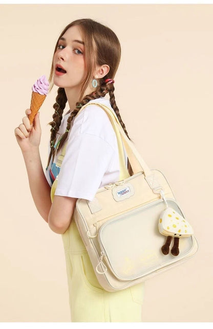 Cross-border Japanese Sweet Style Female Large Capacity Tote Student Class Schoolbag