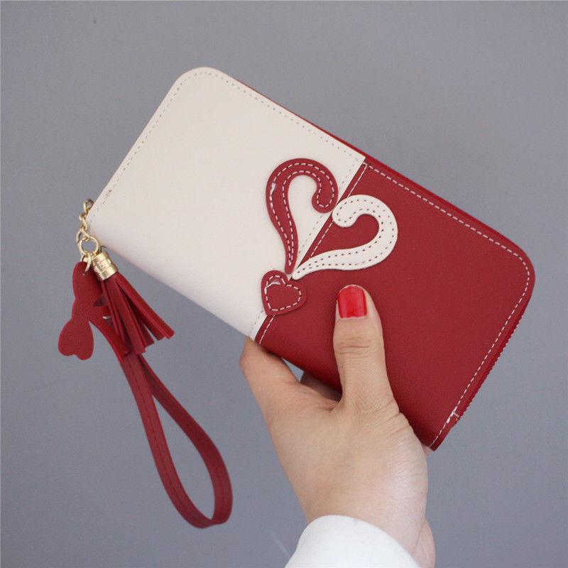 new fashion sweet purse female long love