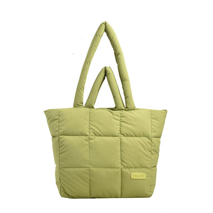 cotton jacket bag large capacity down jacket portable shoulder bag