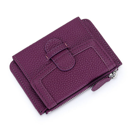 fashion ultra thin multifunctional leather multiple card slots wallet