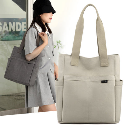 casual portable summer new shoulder bag canvas bag for women