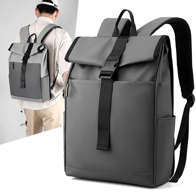casual fashion backpack for men women new laptop backpack oxford cloth waterproof short distance travel backpack men black