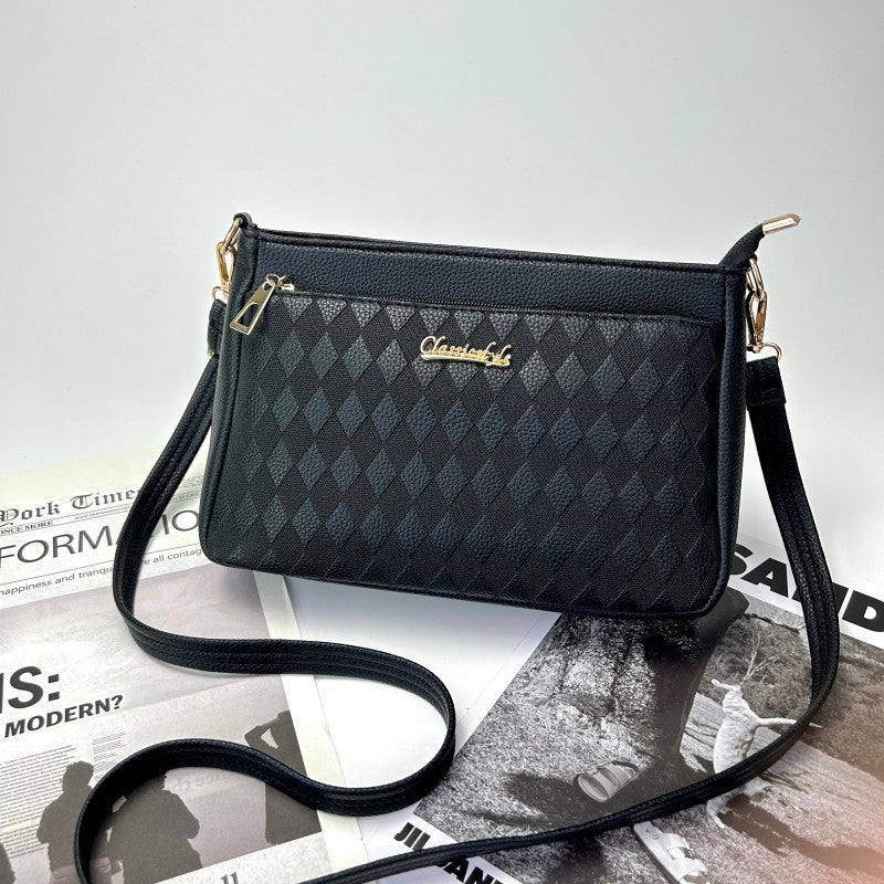multi layer womens bags for the middle aged single shoulder crossbody large capacity
