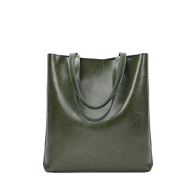 womens cow leather bag stylish and simple