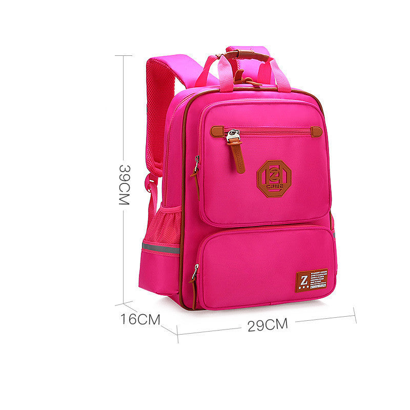 student fashion casual solid color schoolbag