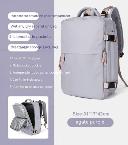 large capacity multifunctional travel waterproof mummy backpack
