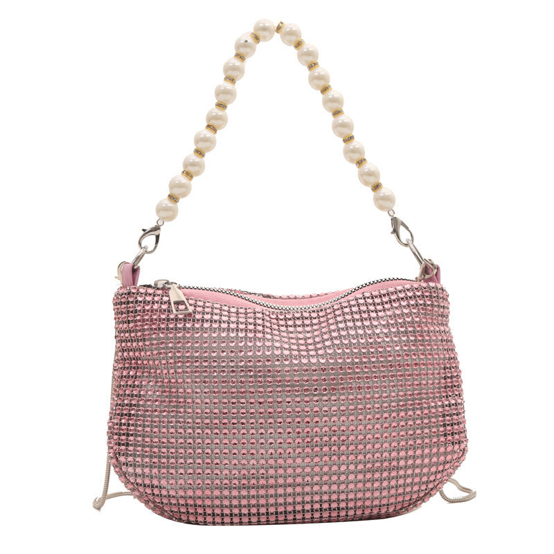 pearl special imitation diamond handbag shoulder bag womens bag