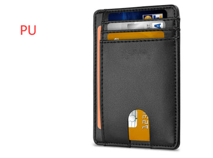 card holder leather foreign trade men rfid anti theft swiping european and american card holder male amazon hot products card holder