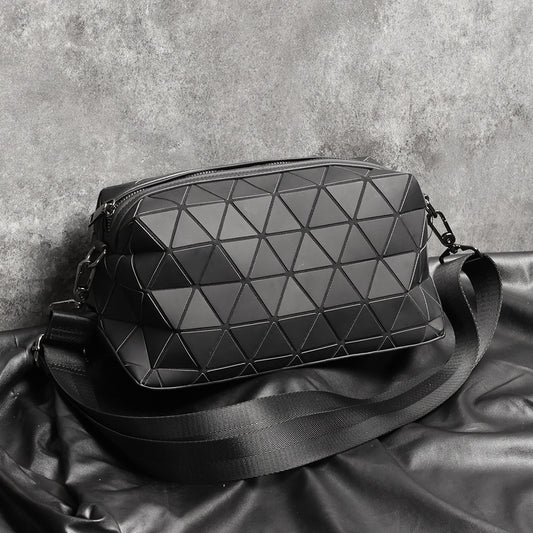 fashion mens and womens shoulder bag crossbody geometric diamond pattern bag