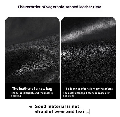 Men's Fashion Personalized Leather Messenger Bag