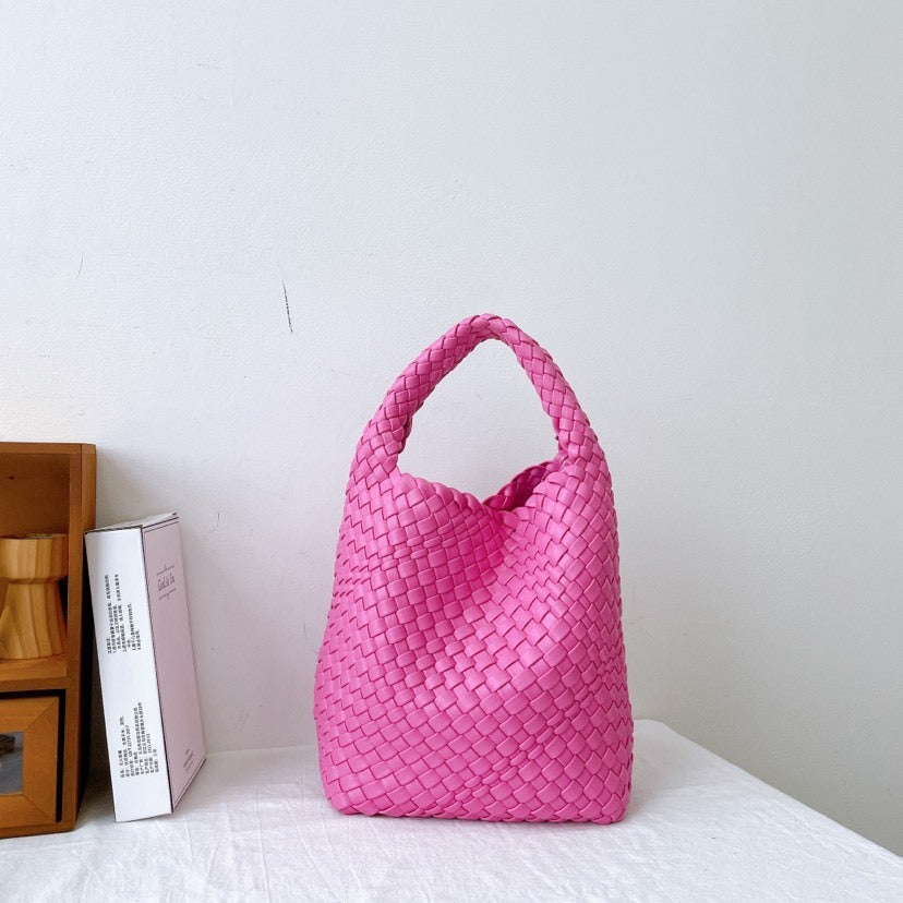 Woven Large Capacity Versatile Tote Shoulder Bag