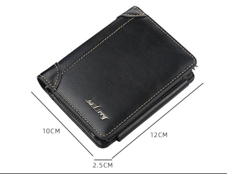 mens wallet short business multi card slots wallet