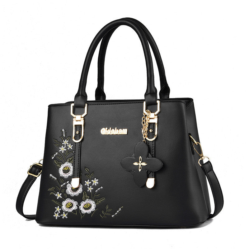 Embroidered Lady's Mother Bag Large Capacity One-shoulder Messenger Bag