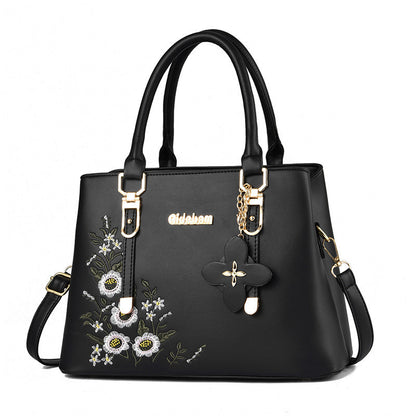 Embroidered Lady's Mother Bag Large Capacity One-shoulder Messenger Bag