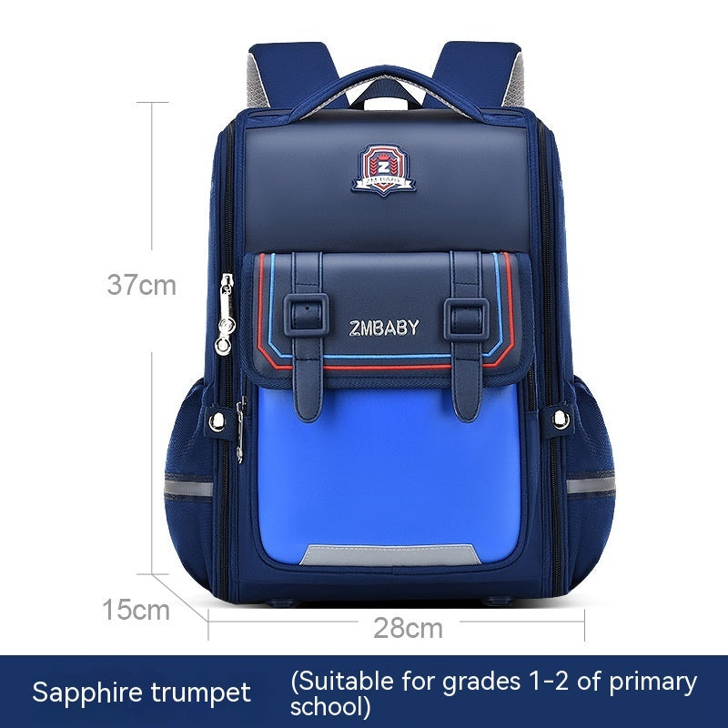 one piece open spine protection childrens schoolbag lightweight