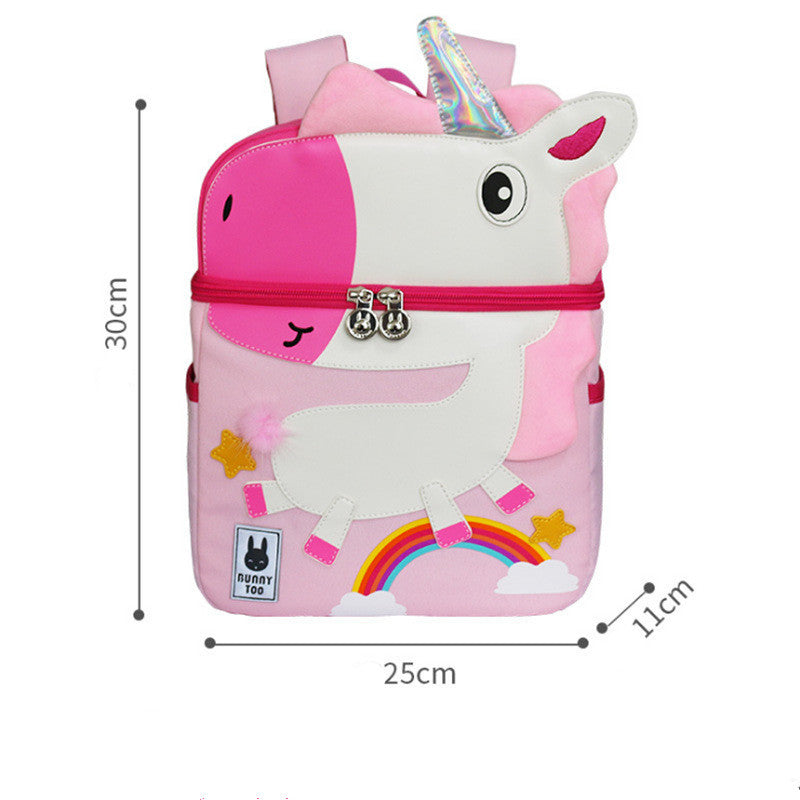 childrens student cartoon print schoolbag backpack