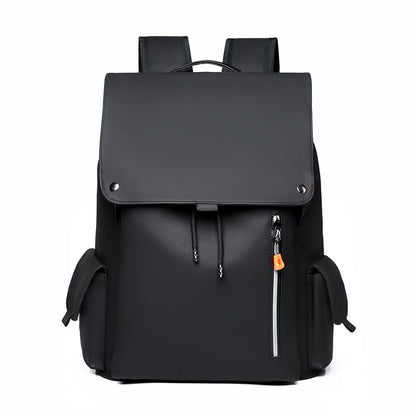 Men's Large Capacity Laminated Leather Fashionable Backpack