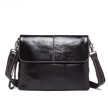 mens business flap shoulder bag