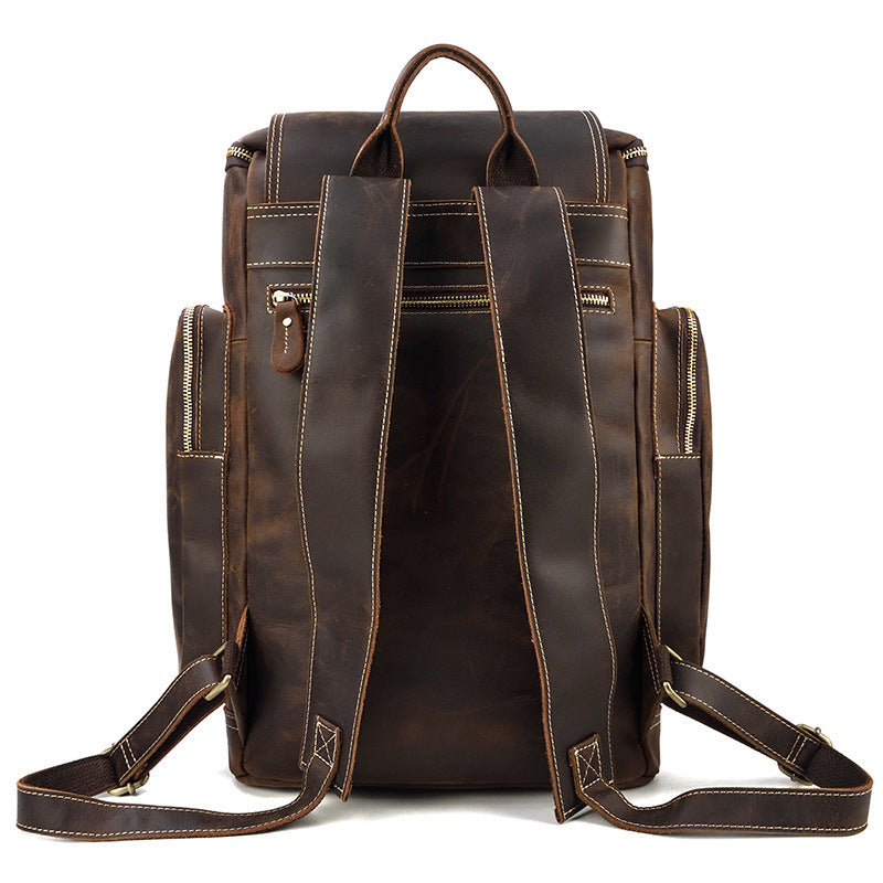 mens leather backpack