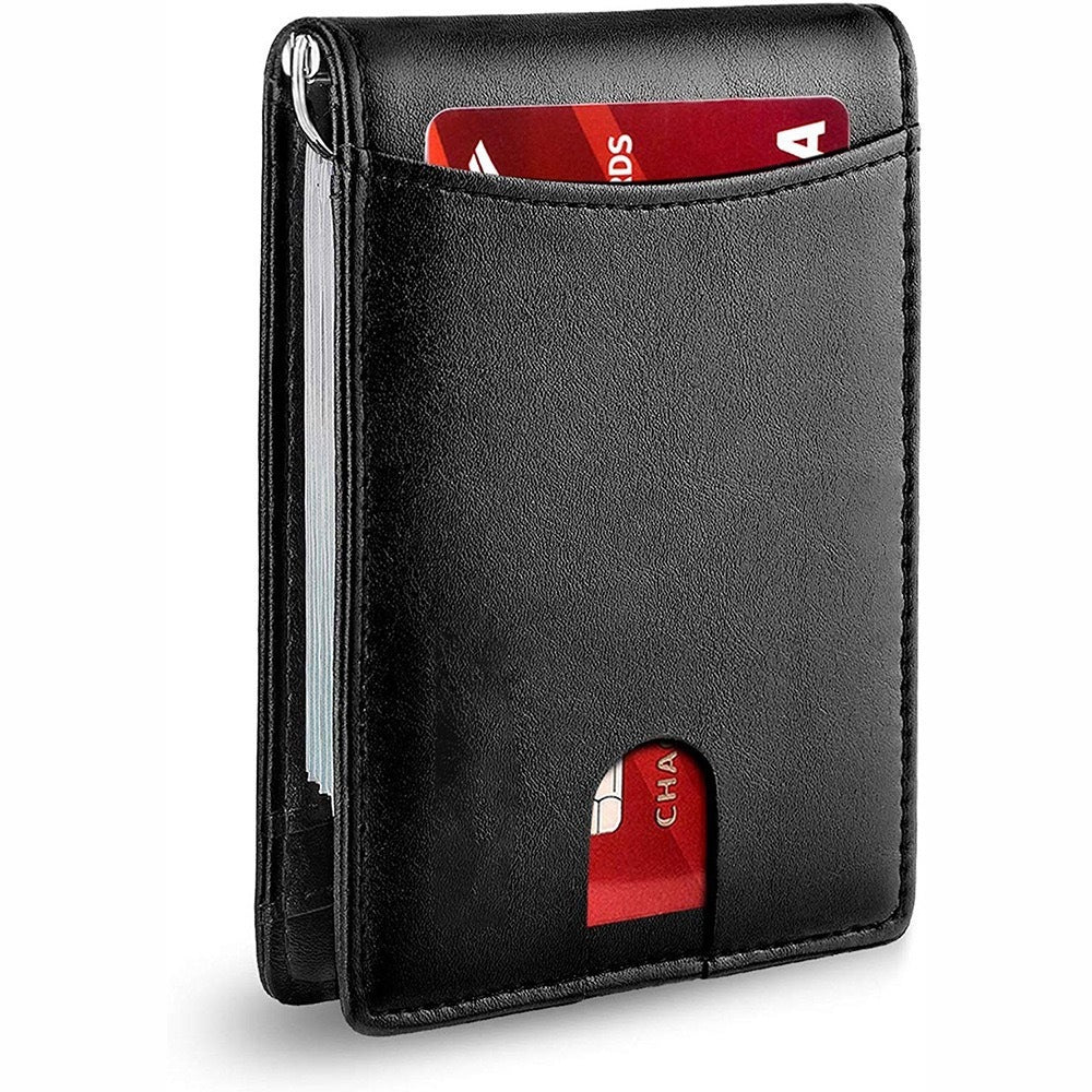 leather multifunctional card sleeve microfiber wear resistant rfid anti theft swiping