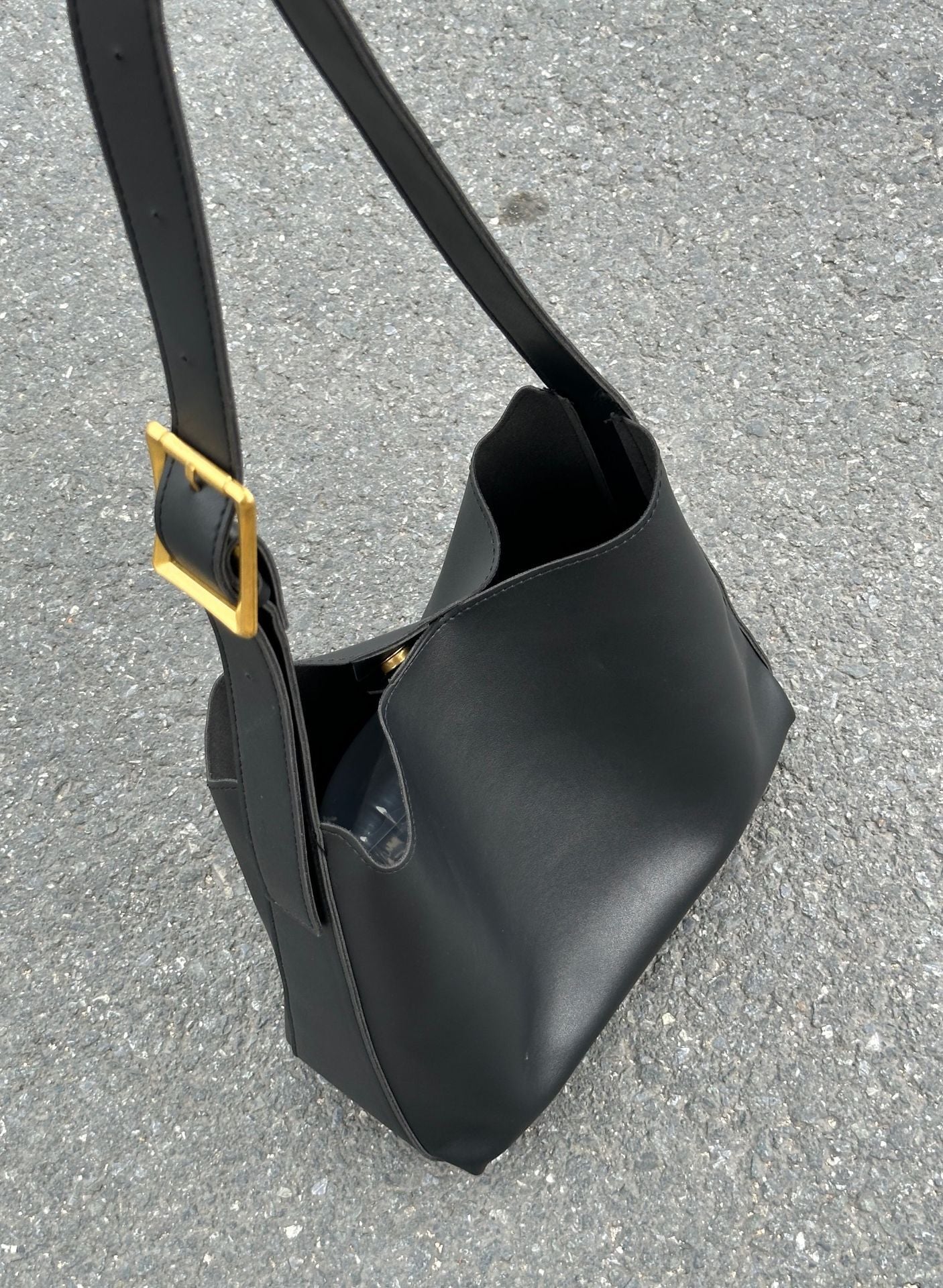 new fashion all match bucket large capacity simple casual two piece suit shoulder messenger bag