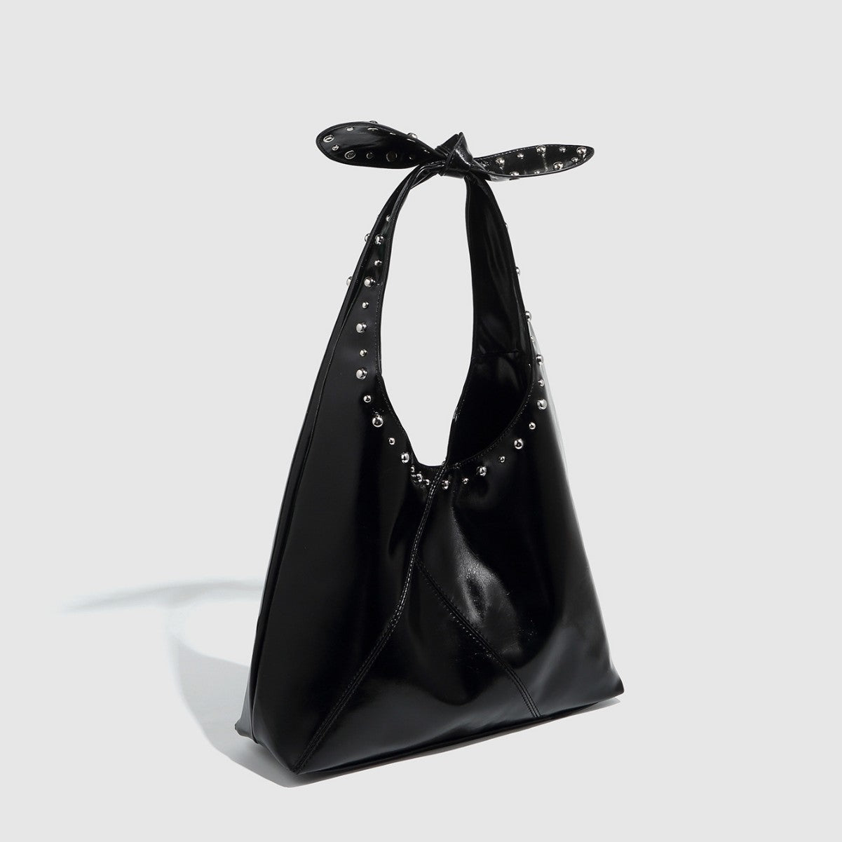 tote bag rivet bow underarm bag womens bucket bag