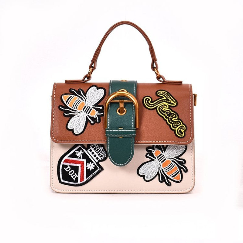 embroidered handbag
