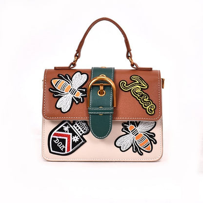 embroidered handbag