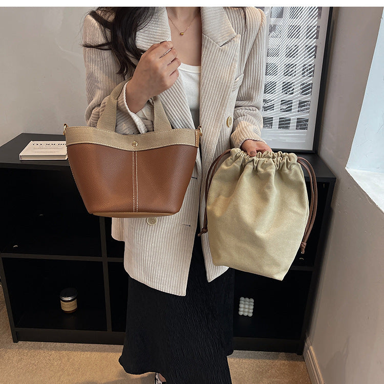 popular all matching crossbody portable bucket bag