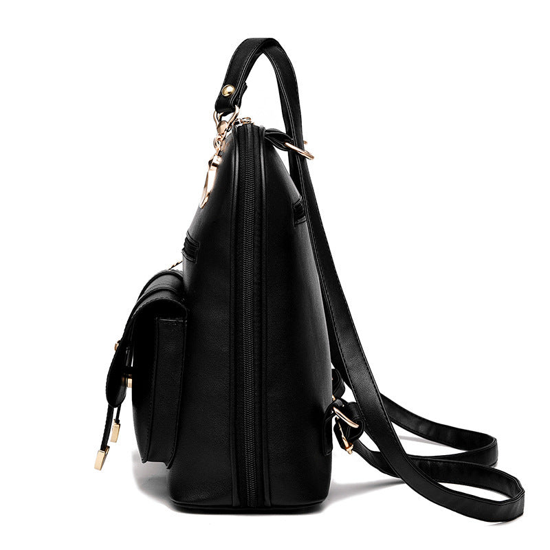 female bag fashion pu leather dual use backpack