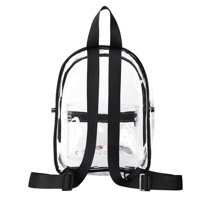 transparent waterproof pvc childrens backpack schoolbag