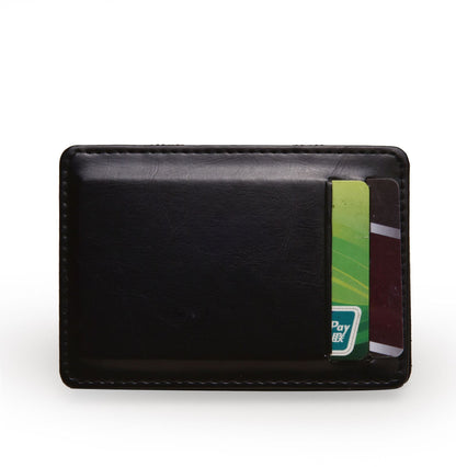 flip pu magic wallet business card holder bags