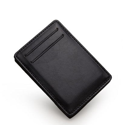 flip pu magic wallet business card holder bags