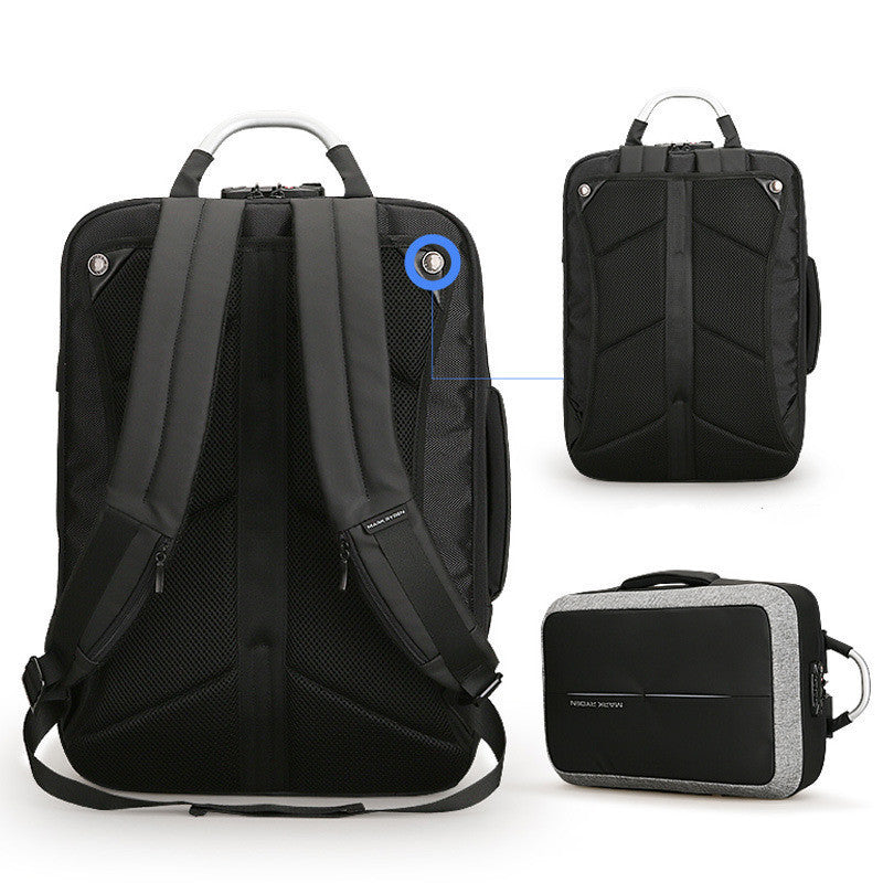 mens backpack rechargeable usb computer bag