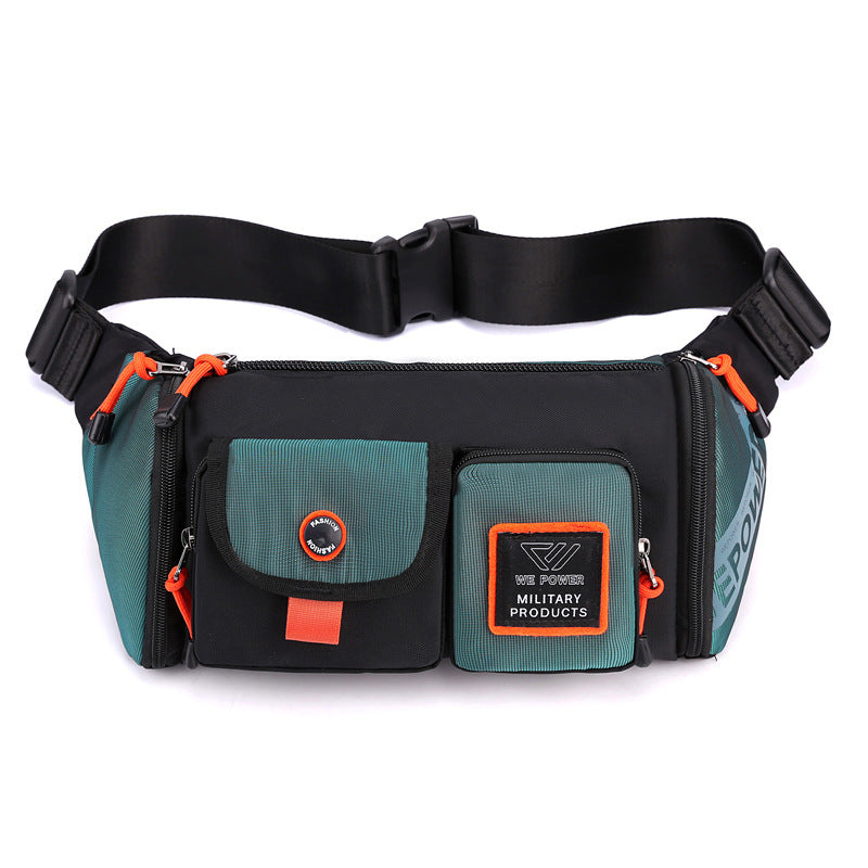 mens casual waterproof chest bag fashion trend