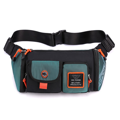 mens casual waterproof chest bag fashion trend