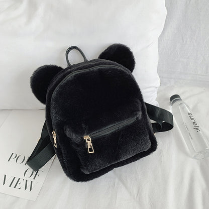 plush backpack autumn and winter new cute fashion