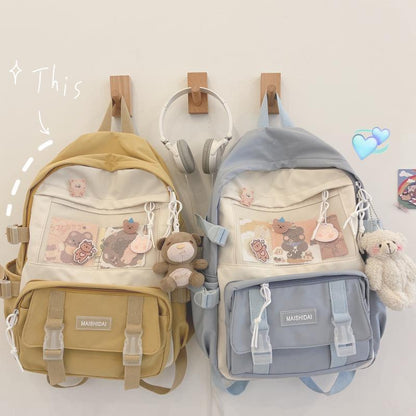 cute teenage high school student junior high school student backpack