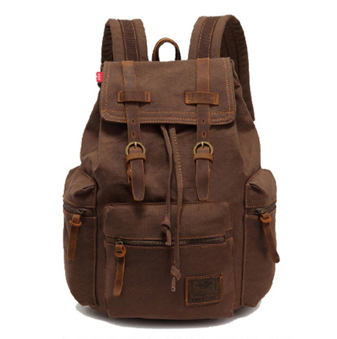 mens backpack vintage canvas backpack