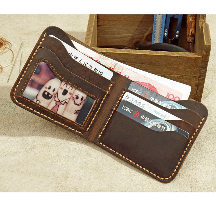 mens handmade leather wallet