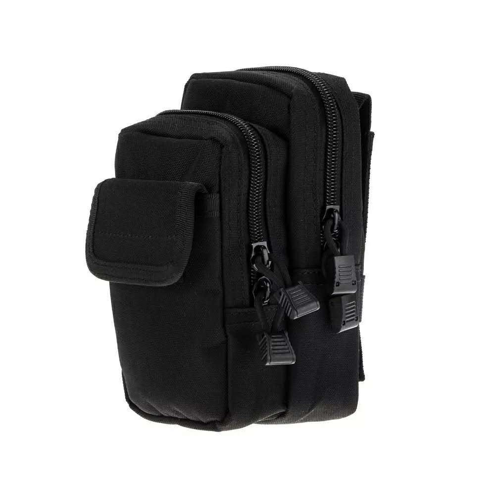 double zipper thick large capacity tactical wear resistant belt waist bag