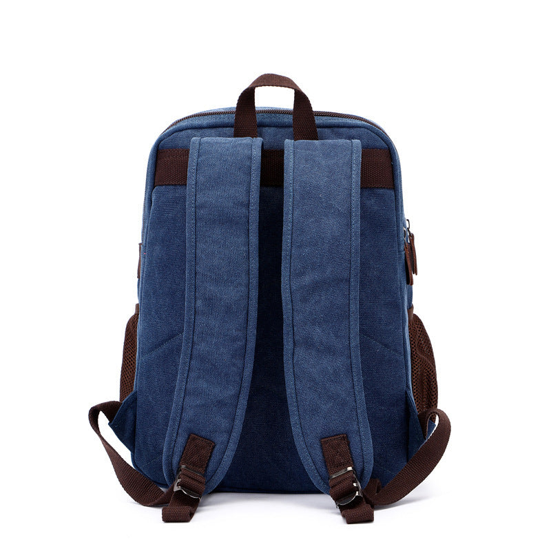 canvas bag retro casual shoulder computer backpack